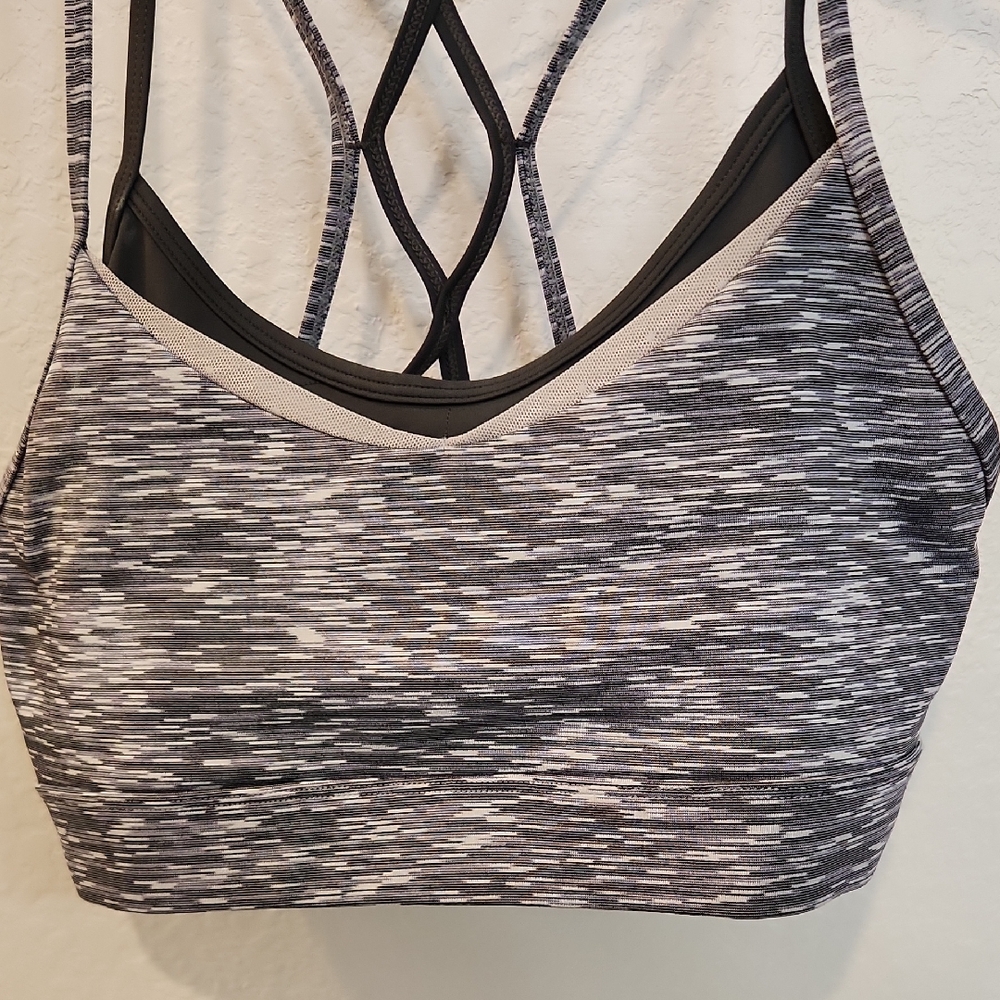 ZYIA Black and Gray Sports Bra